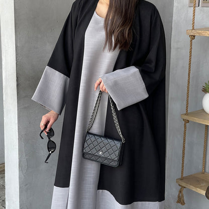 ABAYATIK Stitching Elegant Robe