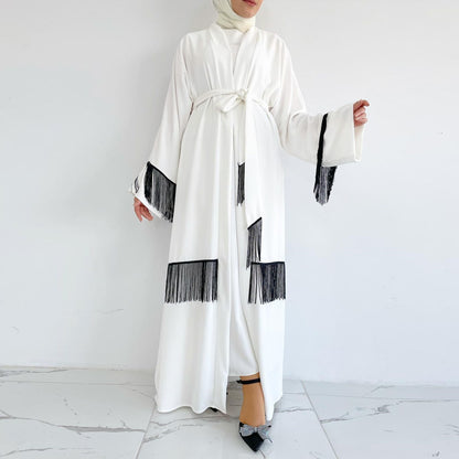 ABAYATIK Coat Tassle Dress